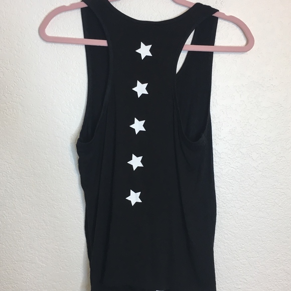 NWT Messy Bun Brand Love Tank Top Size S Black - Picture 3 of 4